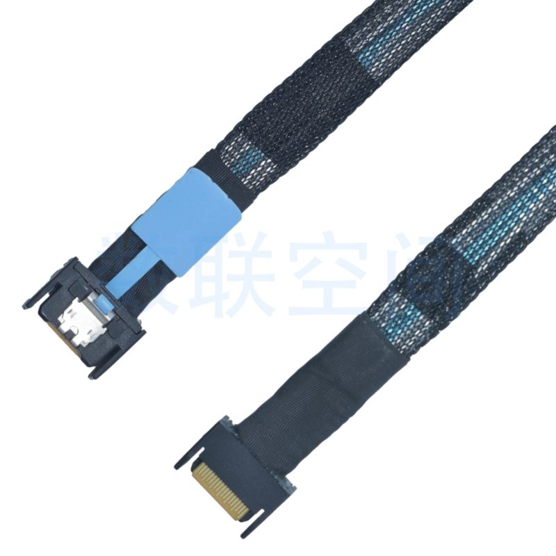 PCIe5.0 MCIOx4 转 MCIOx4 转接线