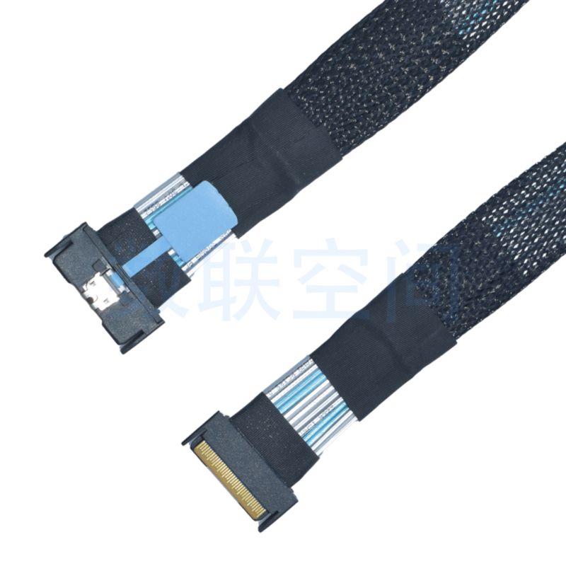 PCIe5.0 MCIOx8 转 MCIOx8 转接线