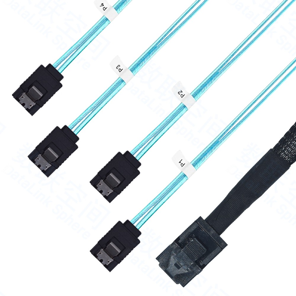 SFF-8643 转 4SATA数据线