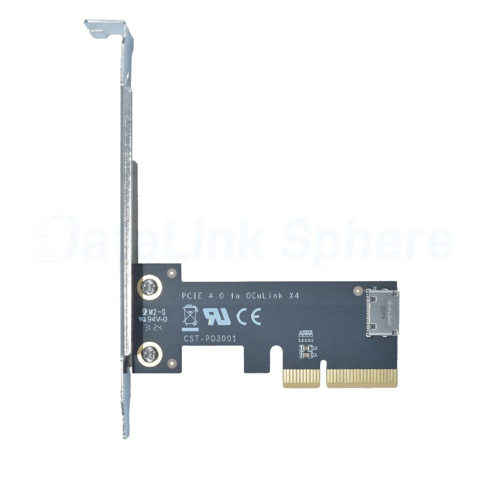 PCIe 4.0 x4 to Oculink SFF-8612 Internal SFF-8611 Adapter Card