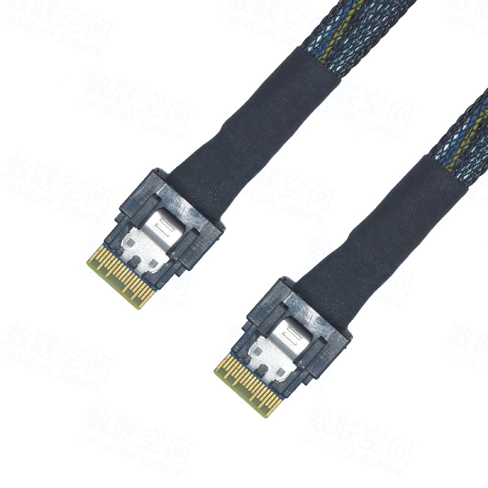 Slim SAS(SFF-8654)X4 数据线