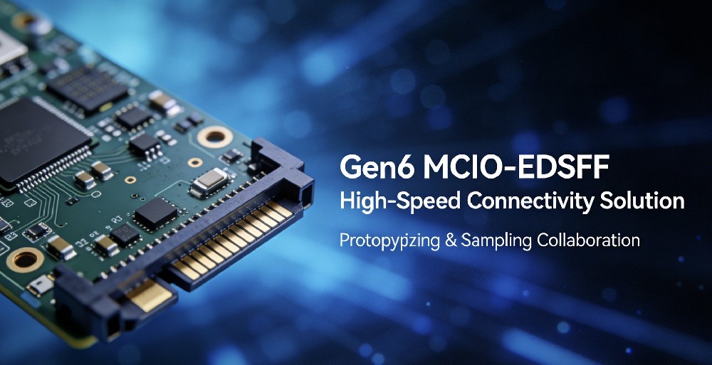 Gen6 MCIO to EDSFF high-speed connectivity solution”“data center high-density storage Gen6 connectivity